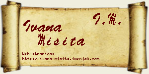 Ivana Misita vizit kartica